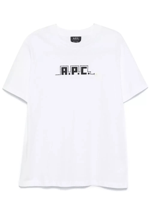A.P.C. snake-print T-shirt - White
