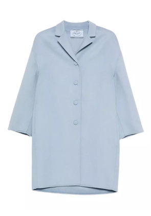Prada button-fastening collared coat - Blue