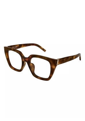 Saint Laurent Eyewear square glasses - Brown