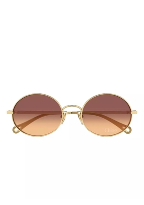 Chloé Eyewear CH0326S round frame sunglasses - Gold