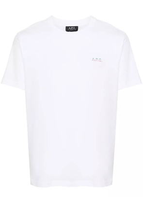 A.P.C. logo-print T-shirt - White