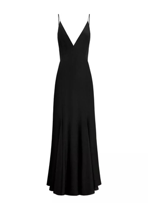 12 STOREEZ V-neck flared dress - Black
