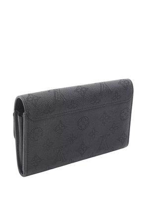 Louis Vuitton Pre-Owned 2016 Monogram Mahina Iris Wallet long wallets - Black