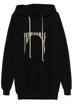 Rick Owens organic cotton hoodie - Black