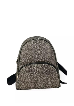 Borbonese abstract-pattern backpack - Silver