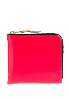 Comme Des Garçons Wallet Super Fluo zip wallet - Red