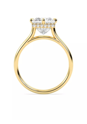 Tilla 14K yellow gold princess lab-grown diamond solitaire ring