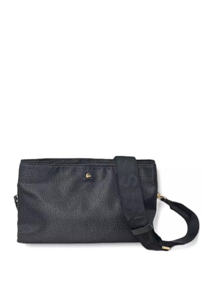 Borbonese textured shoulder bag - Black