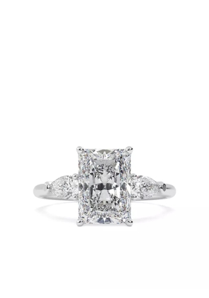 Tilla 14K white gold diamond wedding-band ring - Silver