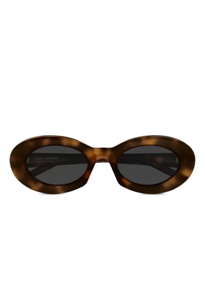 Saint Laurent Eyewear round-frame sunglasses - Brown
