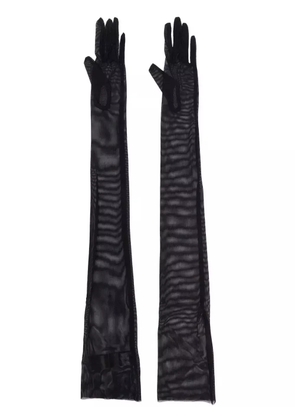 Norma Kamali long slip-on gloves - Black