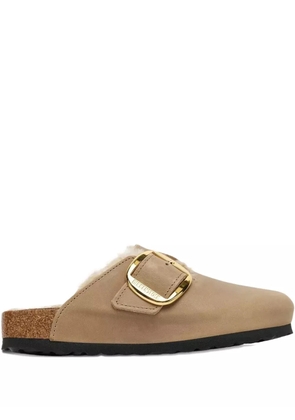 Birkenstock Boston suede mules - Brown