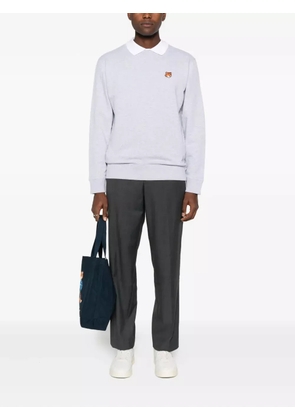 Maison Kitsuné fox-motif crew-neck sweatshirt - Grey