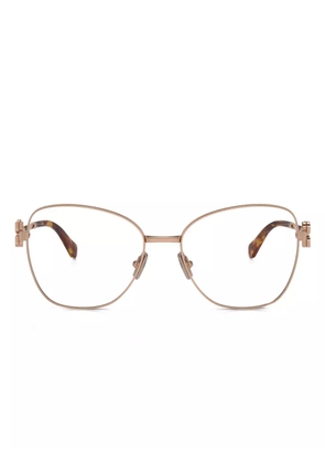 Miu Miu Eyewear cat-eye metal frame glasses - Pink