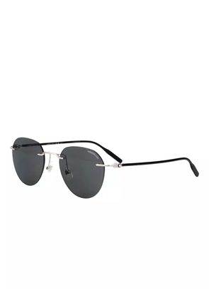 Montblanc round-frame sunglasses - Black