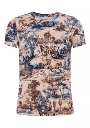 L'Agence Ressi crew-neck T-shirt - Brown