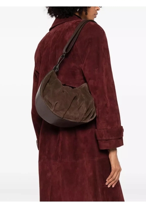 Reptile's House pleated shoulder bag - Brown