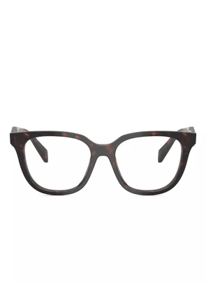 Prada Eyewear round-frame glasses - Brown