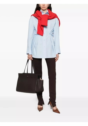 THELATEST zip-detail trousers - Brown