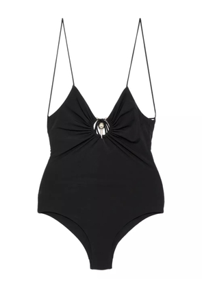 Christopher Esber ruched orbit swimsuit - Black