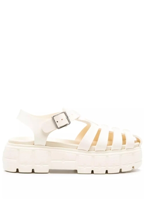 Miu Miu caged flatform sandals - White