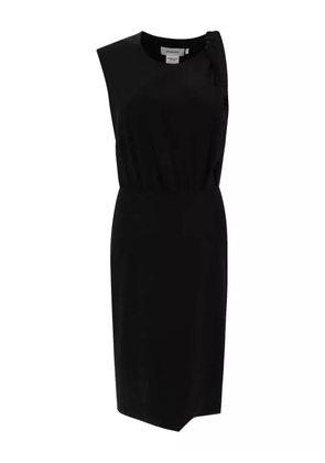 Sportmax twisted-detail sleeveless dress - Black
