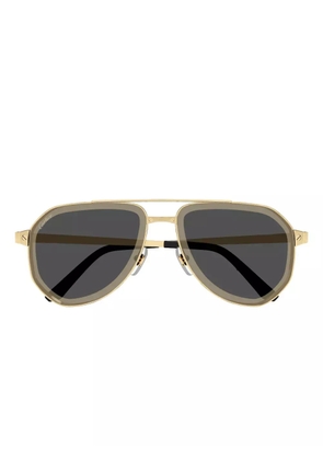 Cartier Eyewear double-bridge sunglasses - Gold