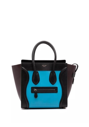 Celine Pre-Owned 2014 Micro Tricolor Leather Luggage tote bag - Blue