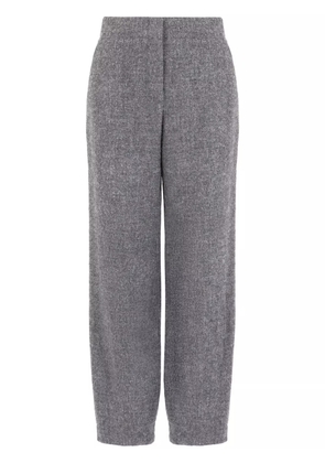 Emporio Armani high-waisted tapered trousers - Grey