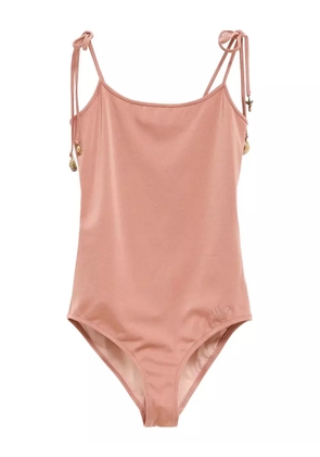 Chloé knotted-strap swimsuit - Pink