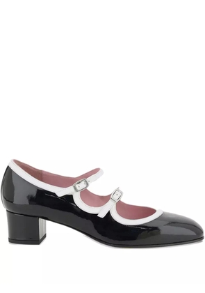 Carel Paris 40mm double-strap bleuet pumps - Black
