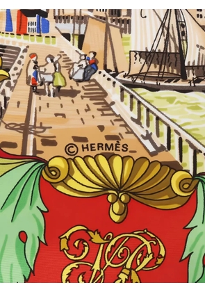 Hermès Pre-Owned 2010s carres 90 l'entente cordiale silk scarves - Black