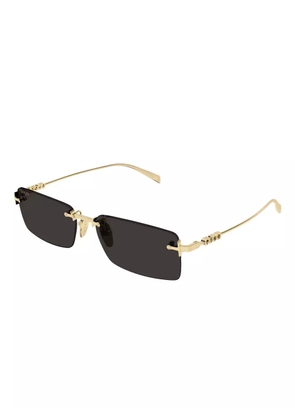 Gucci Eyewear GG1941S logo rectangle-frame sunglasses - Gold