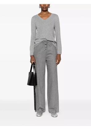 Gran Sasso V-neck sweater - Grey