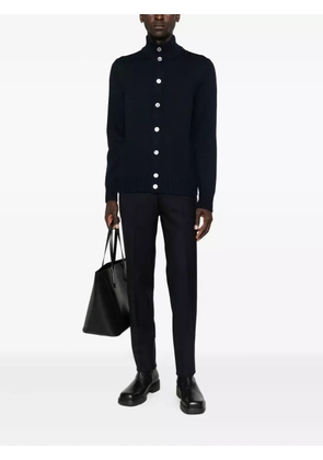 GIUUNO high-neck cardigan - Blue