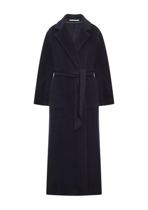 Tagliatore belted wool coat - Blue