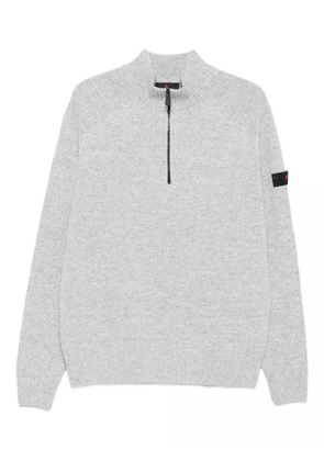 Peuterey zip mock-neck sweater - Grey