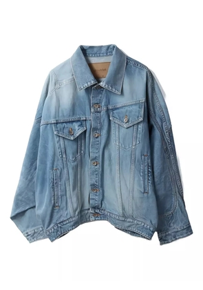 Doublet asymmetric denim jacket - Blue