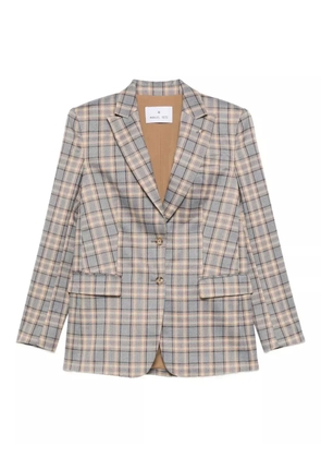 Manuel Ritz check-print blazer - Grey