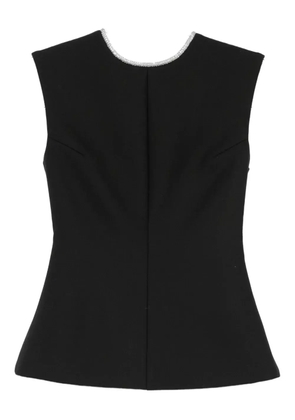 Róhe crystal-embellished open-back top - Black
