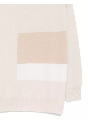 D.Exterior crew-neck sweatshirt - Neutrals