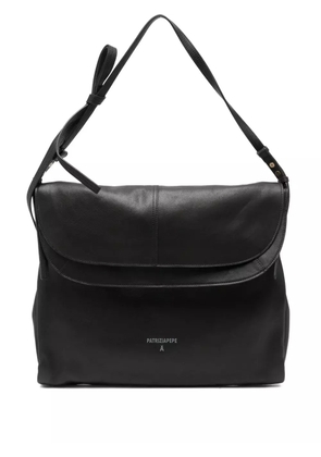 Patrizia Pepe flap-closure leather shoulder bag - Black