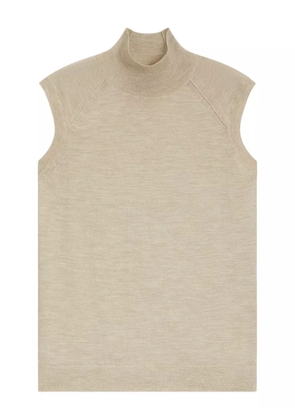 BOSS high-neck sleeveless top - Neutrals