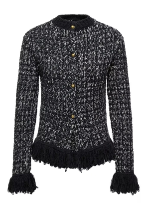 Moncler fringed button cardigan - Black