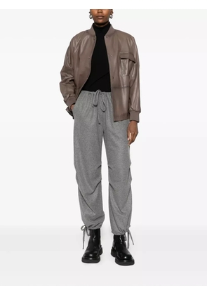 Emporio Armani button-up bomber jacket - Brown