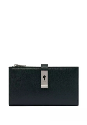 Bally Lock Me grained leather long wallet - Green
