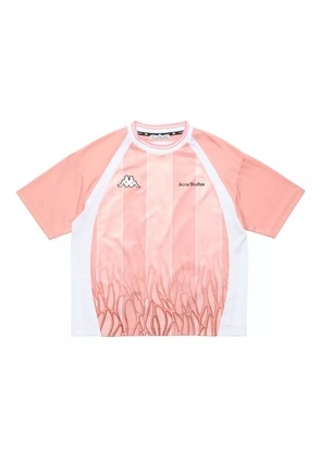 Acne Studios x Kappa logo t-shirt - Pink