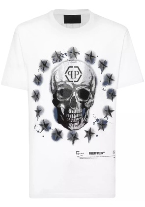 Philipp Plein skull-print T-shirt - White