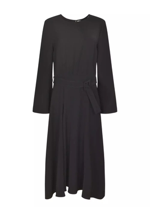 P.A.R.O.S.H. flared sleeve belted dress - Black