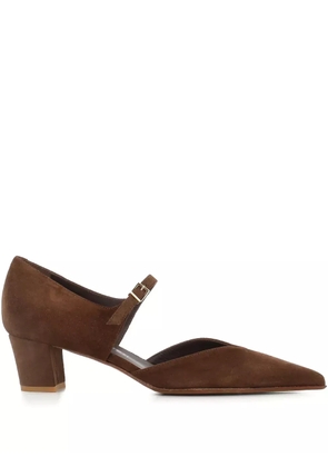 Sergio Levantesi 40mm buckle-strap pumps - Brown
